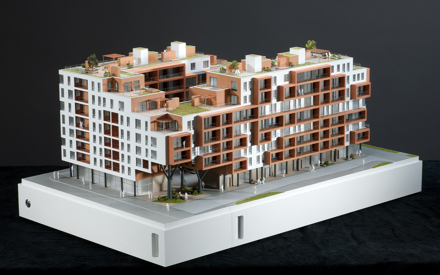 Architectural model marketing presentation realistic scale 100