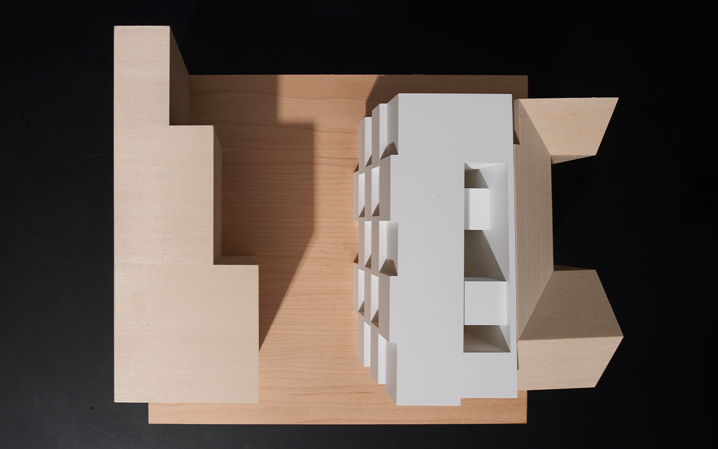 Architectural model conceptual wood scale 200
