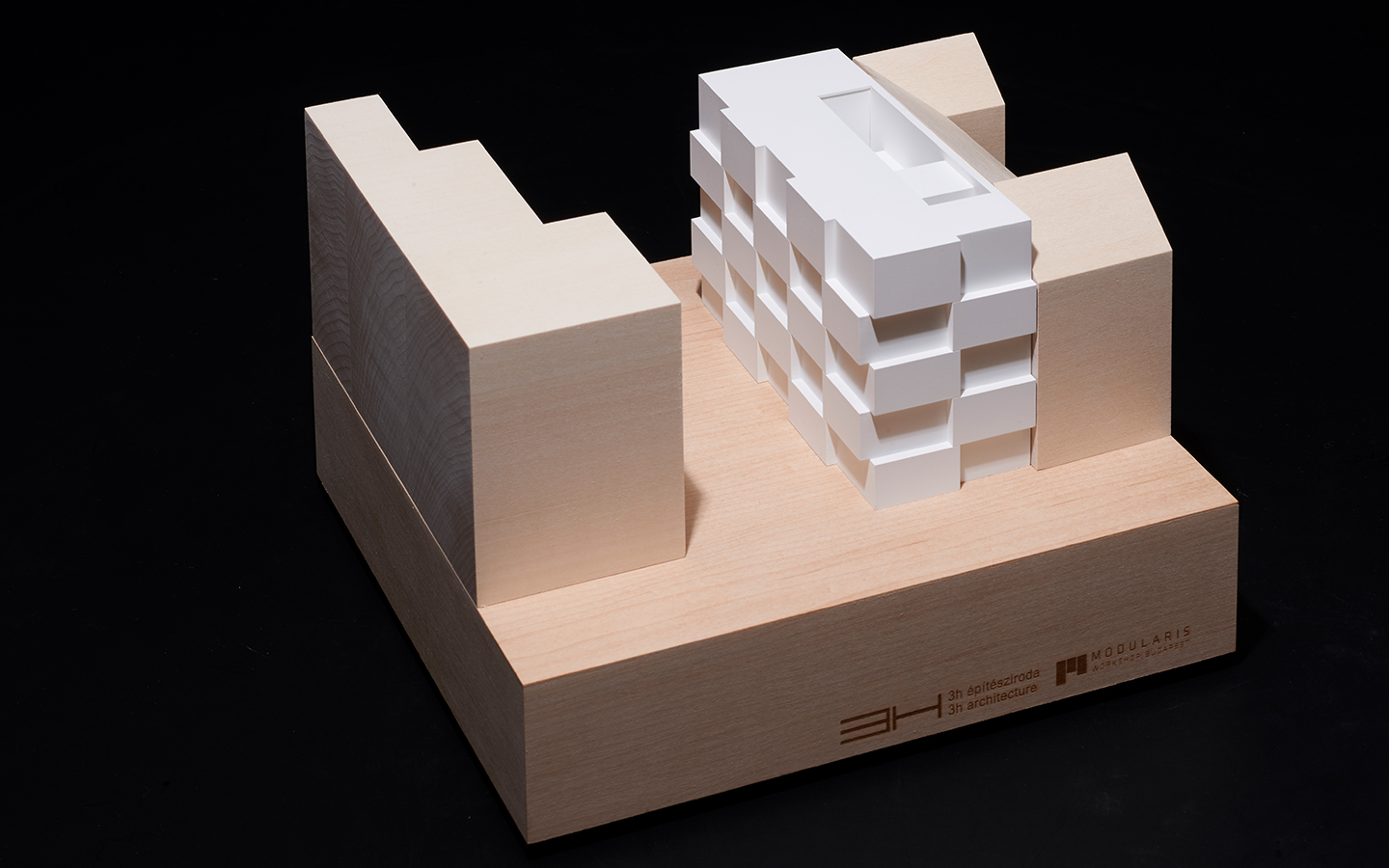 Architectural model conceptual wood scale 200