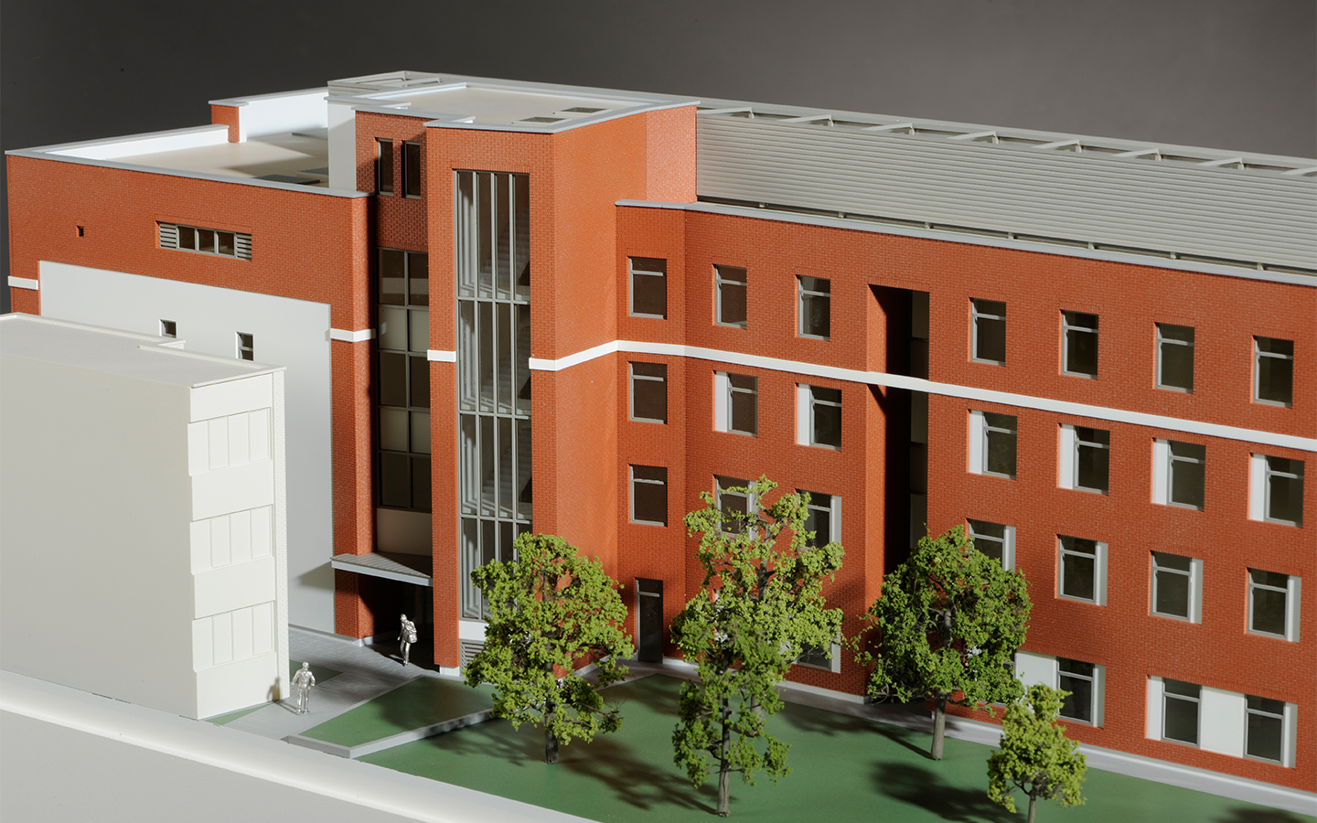 Architectural model hospital marketing presentation realistic scale 100