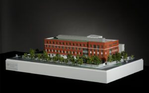 Architectural model hospital marketing presentation realistic scale 100