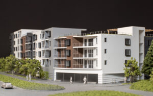 Architectural model marketing presentation realistic scale 200