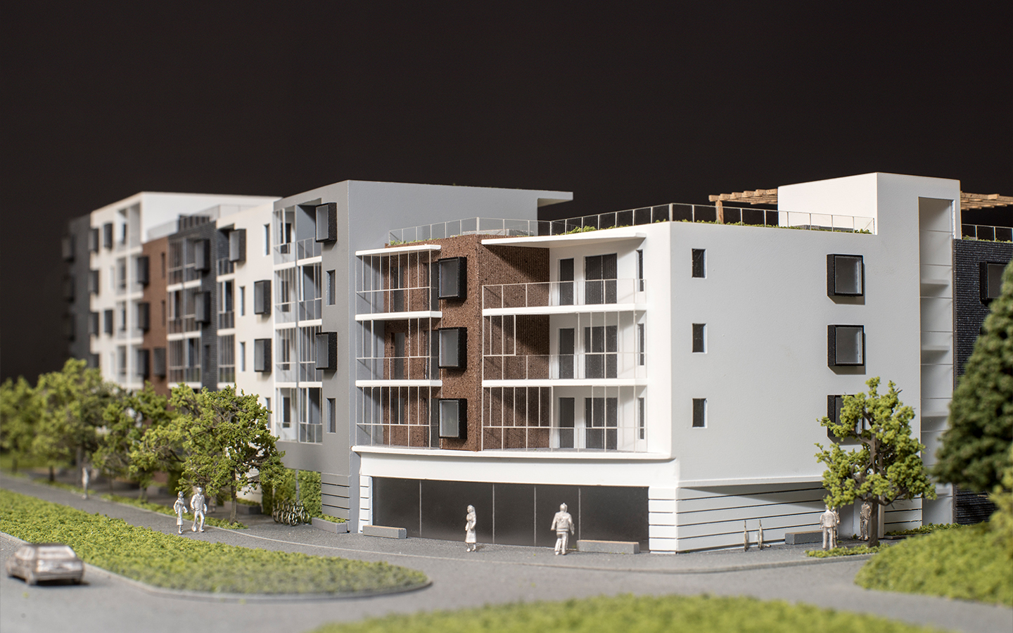 Architectural model marketing presentation realistic scale 200