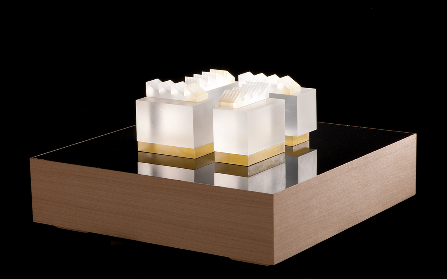 Architectural model conceptual wood scale 500